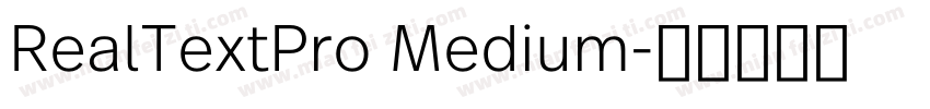 RealTextPro Medium字体转换